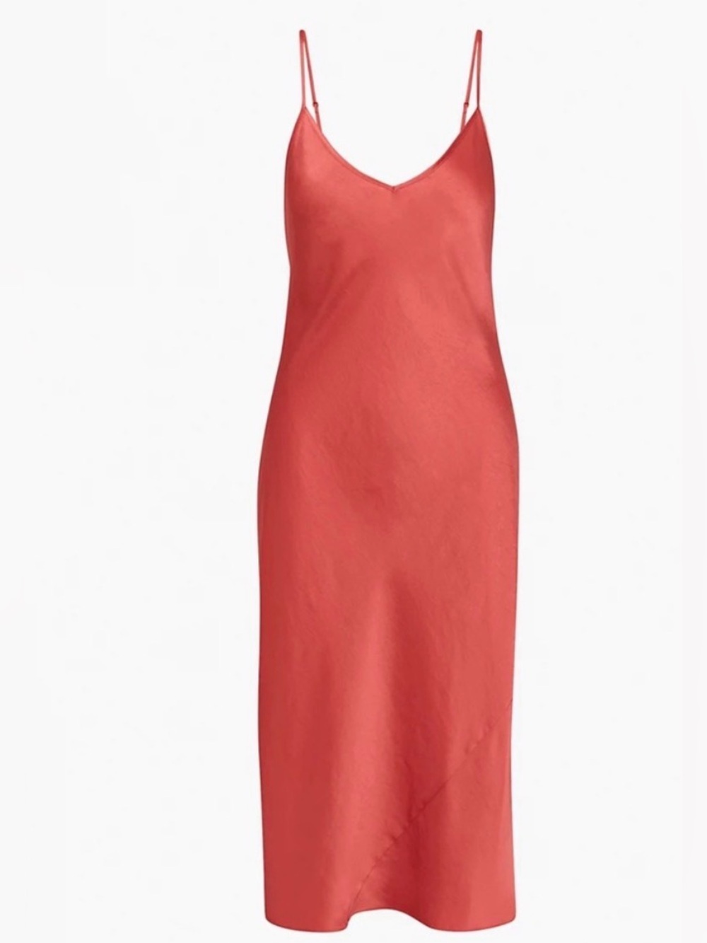 Wilfred Coral Slip Midi Dress